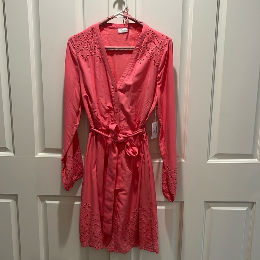 NWT Ecru brand dress. Medium. Pink